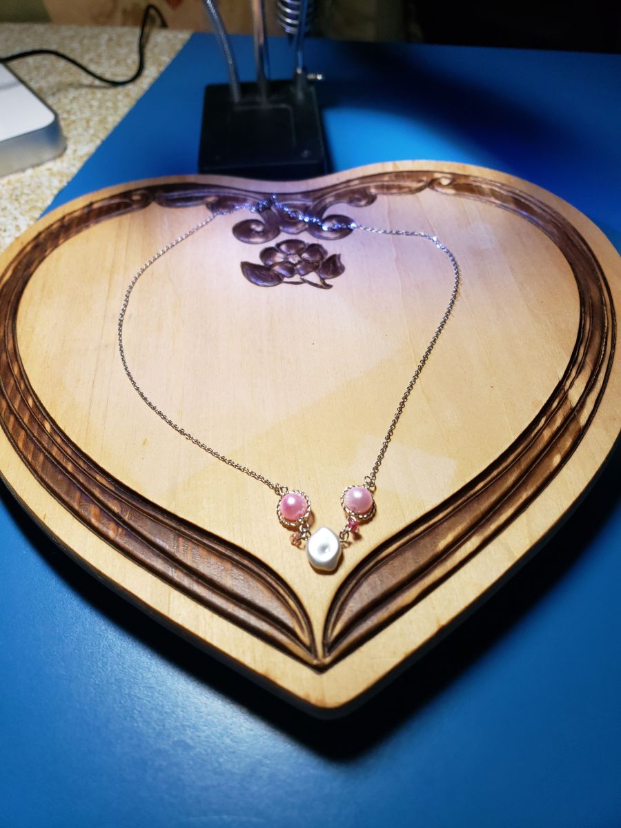 Pink Moonstone Necklace - Image 7