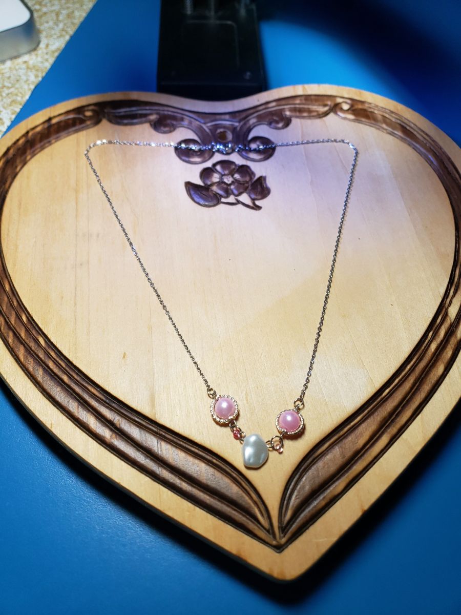 Pink Moonstone Necklace - Image 5