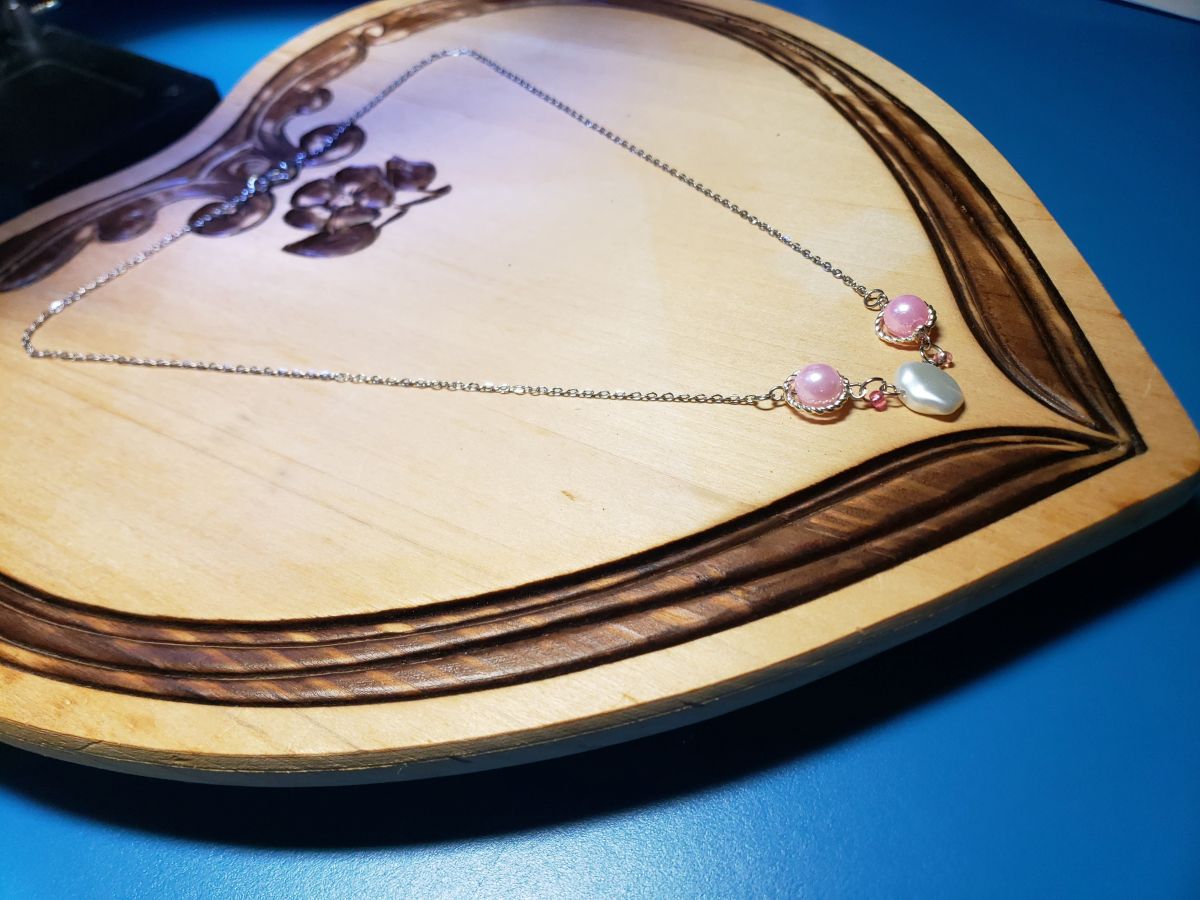 Pink Moonstone Necklace - Image 4