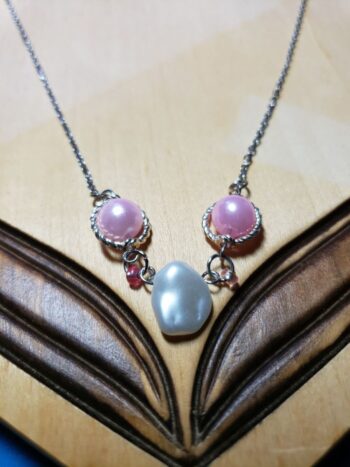 Pink Moonstone Necklace