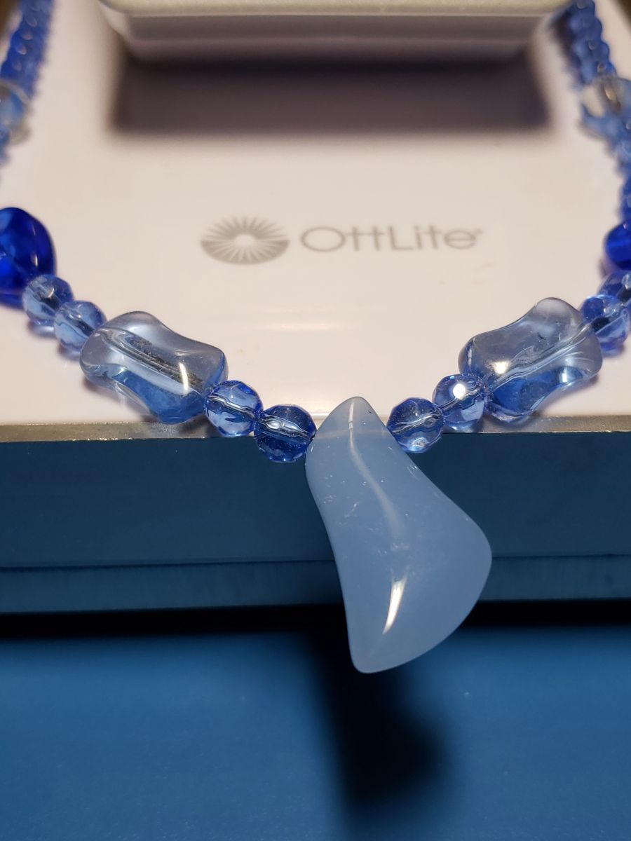 Blue Gemstone Necklace - Image 4