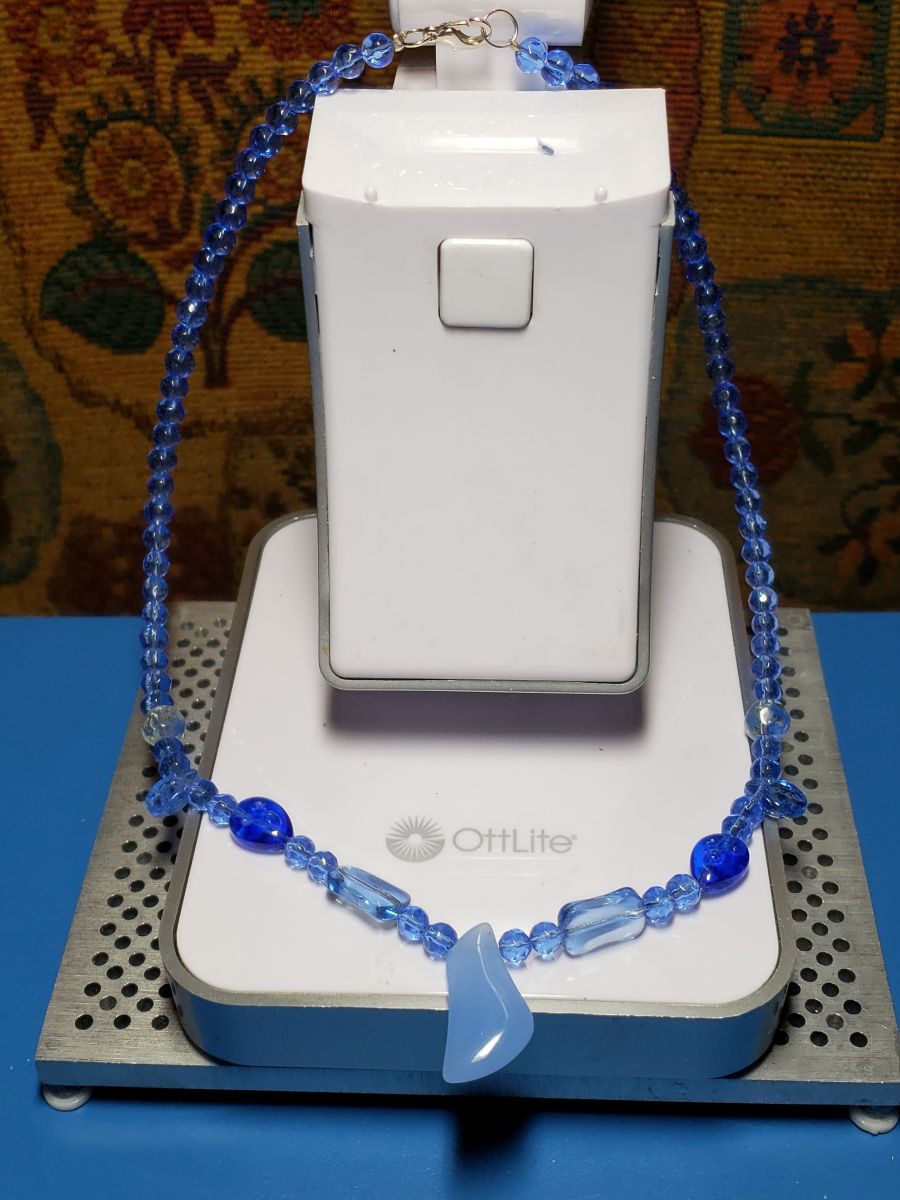 Blue Gemstone Necklace - Image 5