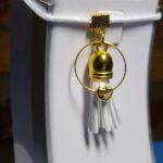 White scented boho hair tassel jewelry for ponytails