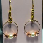 Blooming Satin Floral Earrings - A Flower Gift For Her. A popular choice for romantic gifts, available in silver and gold.